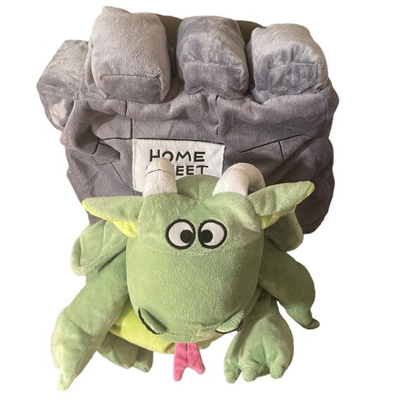 Happy Nappers Dragon & Castle Stuffed Animal Reversible Pillow Plush w/Doorbell - Picture 4 of 6
